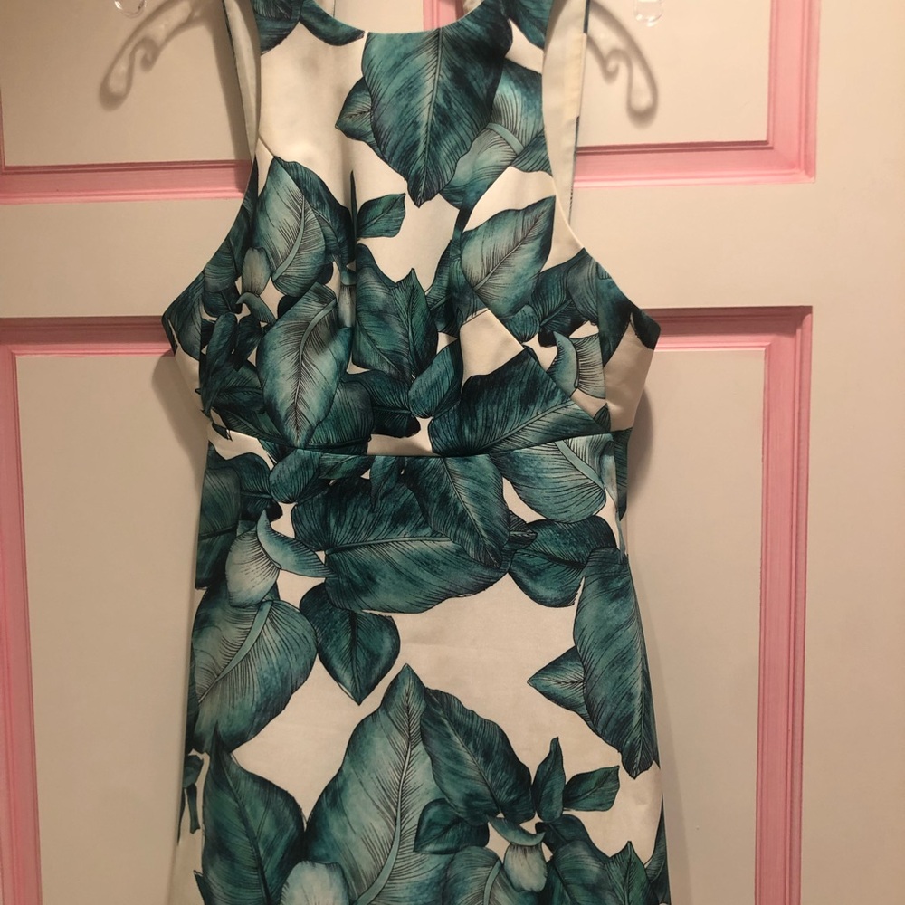 C/MEO Collective Green and Cream Dress